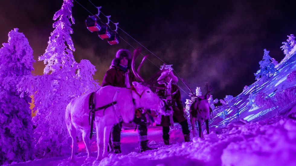 Polar Night Light Festival in Ruka Kuusamo Finland All About Lapland